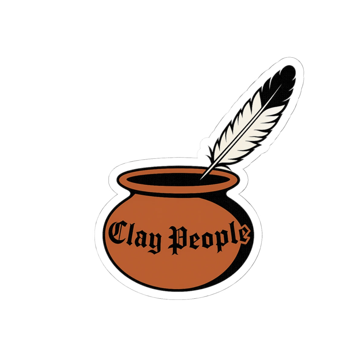 Clay People Kiss-Cut Stickers - Whimsical Art for Pottery Lovers, Laptop Decor, Journal Stickers, Creative Gifts, Artsy Vibes